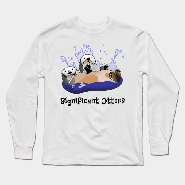 Significant Otters Long Sleeve T-Shirt by DeesDeesigns